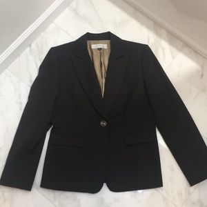 Tahari Dark Chocolate Brown Blazer with Detailed Collar ✨WITH POCKETS✨